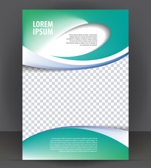 Magazine, flyer, brochure, purple cover layout design print template