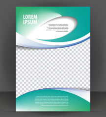 Naklejka premium Magazine, flyer, brochure, purple cover layout design print template
