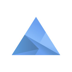 Blue Triangle logo. Creative Design logo.