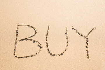 Buy written in the sand on beach