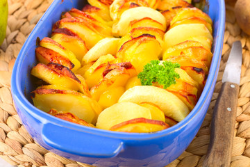 Kartoffel- Birnen- Auflauf