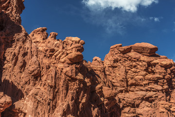 red mountain in the desert