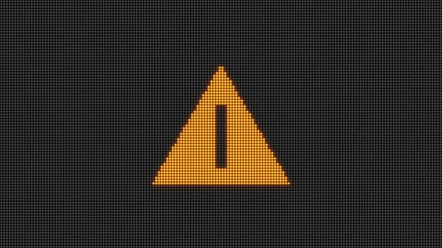 animation of a traffic sign with text expect delays, road construction ahead