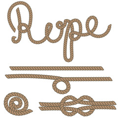 Twine rope brush, rope knot. Brown string pattern brush, saved in brush panel. Diy twine bows.