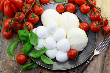 Gabel Vorspeise Mozzarella