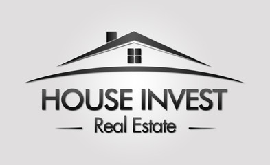 Fototapeta premium House Invest Real Estate Logo