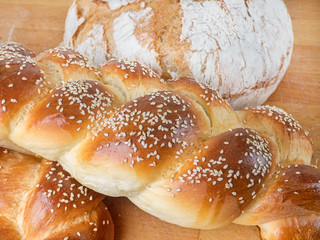homemade round bread