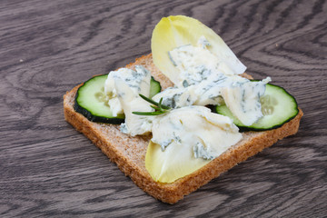 Sandwich with gorgonzola