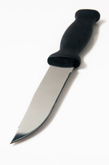 Kitchen knife on white background
