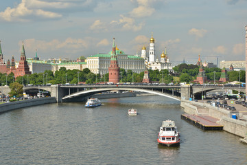 Fototapeta premium The Kremlin and Moscow river.