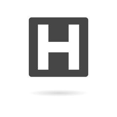 Fototapeta premium Hotel Icon