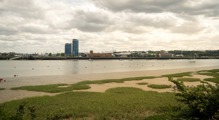 Fototapeta premium View of Chatham and the river Medway