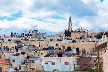 Fototapeta premium Jerusalem Old City Roofs
