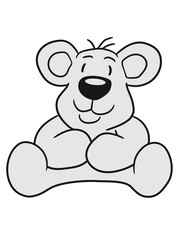 sweet little cute polar teddy sitting dick funny