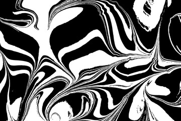 Ebru art. Traditional Turkish Ebru technique. Marble painting on water.