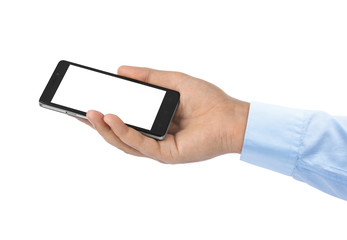 Hand with smartphone