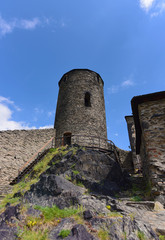 Fototapeta na wymiar Castle Strekov in valley of river Labe