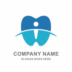 Dentist Dental Teeth Medical Pharmacy People Vector Logo Template