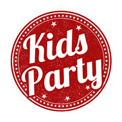 Kids party stamp