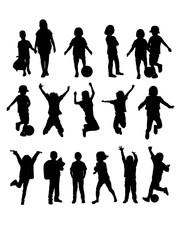 Children Silhouettes, art vector design