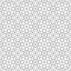 Monochrome geometric thin line seamless pattern. Black and white background. Vector illustration