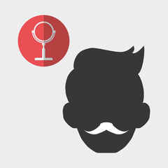 Barber shop. hair care concept.  isolated illustration