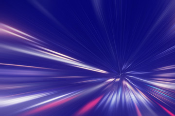 Abstract image of high speed on the road.