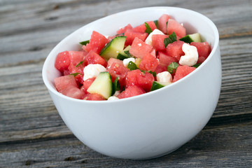 melon feta mint healthy salad