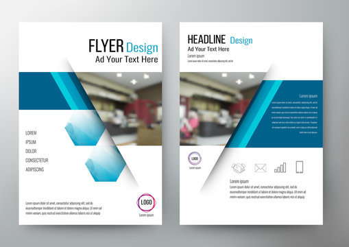 Flyer design Layout Template Vector Brochure. For annual report