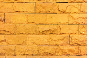 Yellow brick wall