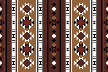 Brown Theme Middle Eastern Rug Pattern From The Arabian Gulf Reg - obrazy, fototapety, plakaty