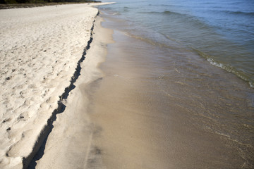 Sea and beach landscape, natural and realistic photography