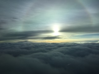 Obraz premium sun above clouds