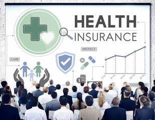 Fototapeta na wymiar Health Insurance Assurnace Medical Risk Safety Concept