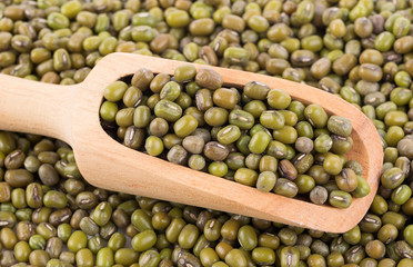 Pile of mung beans background