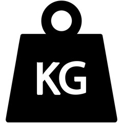 Weight kilogram icon