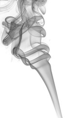 Abstract gray smoke from the incense.