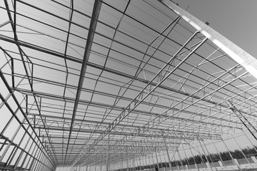 Steel structure workshop is under construction