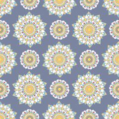 Seamless Pattern Of Mandala