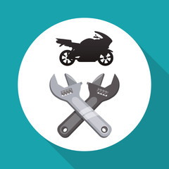 Motorcycle design. transportation icon. isolated illustration
