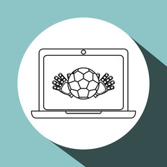 Sport design. Technology icon. white background, vector illustration