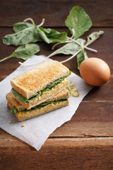 freshly made sandwiches.