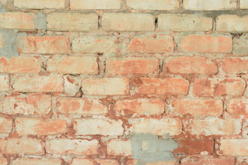 Naklejka premium Brick texture with scratches and cracks