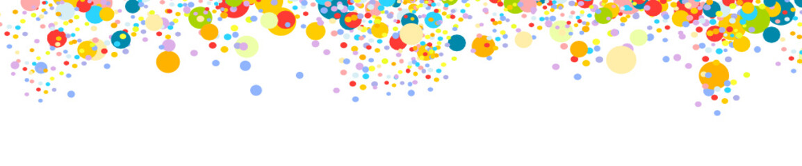 Konfetti Banner Band Bunt Party Fasching Geburtstag Hintergrund