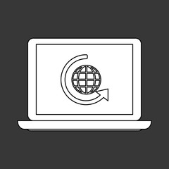 Call center design. Customer service icon. Flat illustration