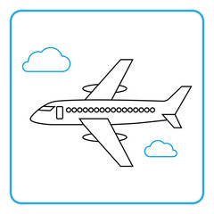 airliner icon. Vector illustration