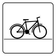 Bicycle icon. Vector illustration