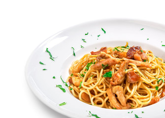 spaghetti with chicken