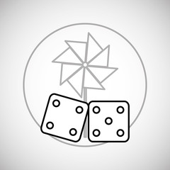 Toy design. childhood icon. Colorful illustration