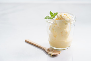 vanilla ice cream.